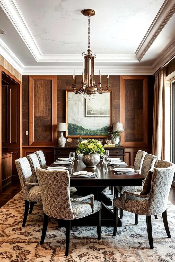 Textured Walls Dining - 21 Formal Dining Room Ideas