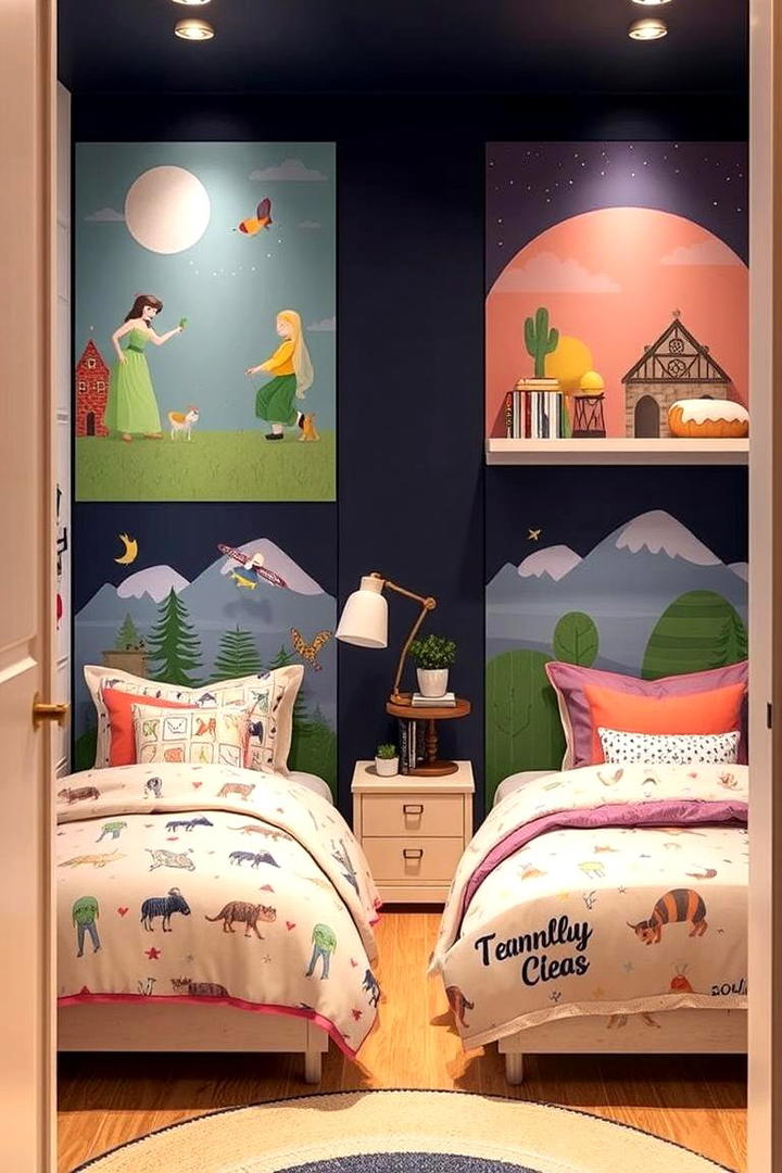 Themed Decor Areas - 21 Boy and Girl Shared Small Room Ideas