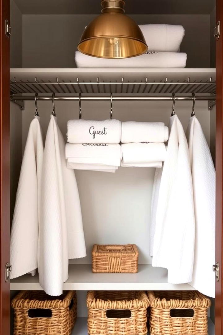 Tiered Hanging Systems - 30 Linen Closet Organization Ideas