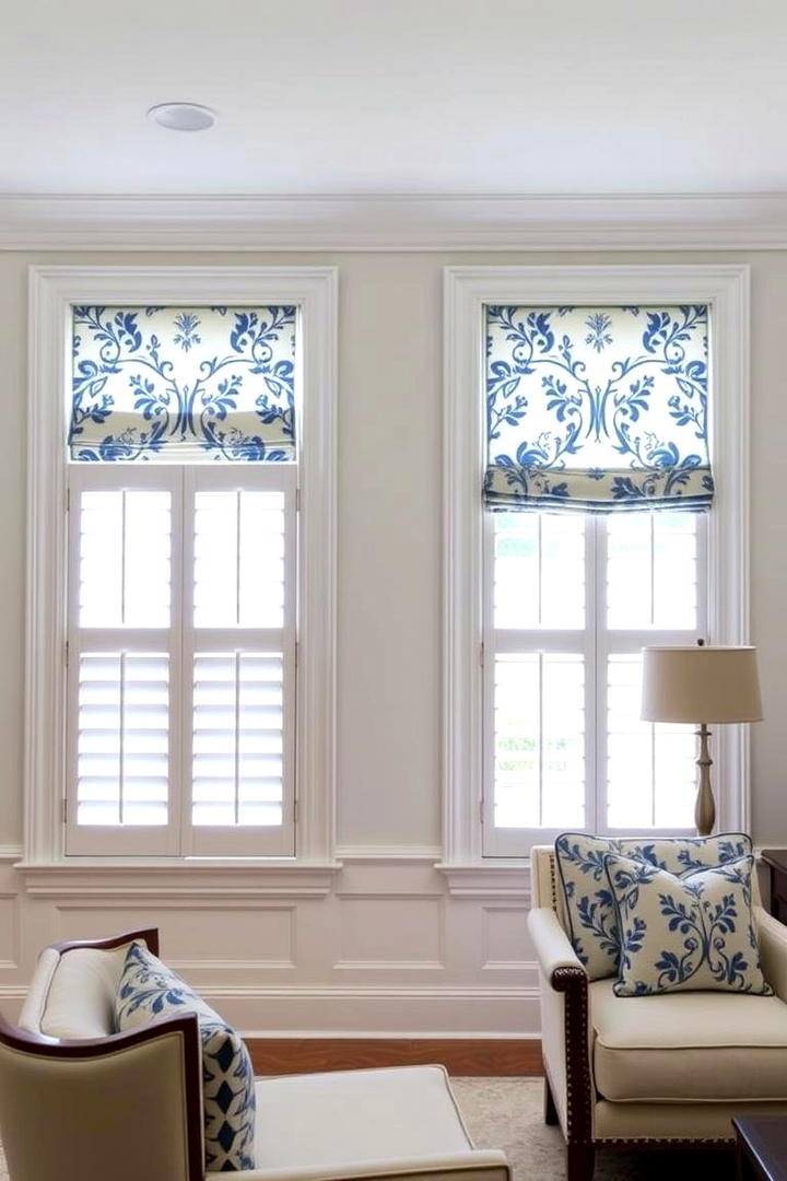 Timeless Blue Window Treatments - 30 Blue and White Decor Ideas