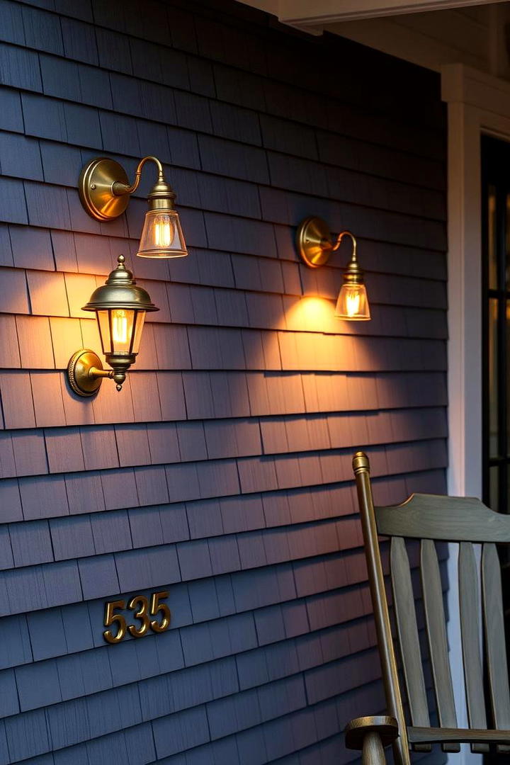 Timeless Brass Finishes - 30 Front Porch Lighting Ideas