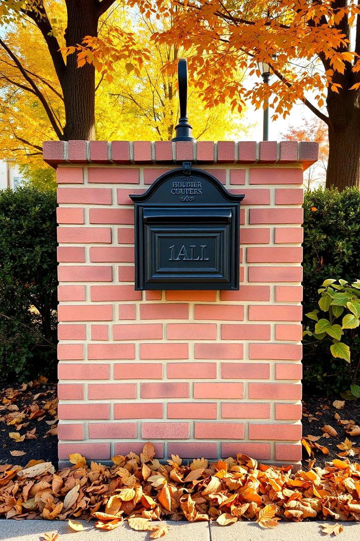 Timeless Classic Brick Mailbox - 30 Brick Mailbox Ideas