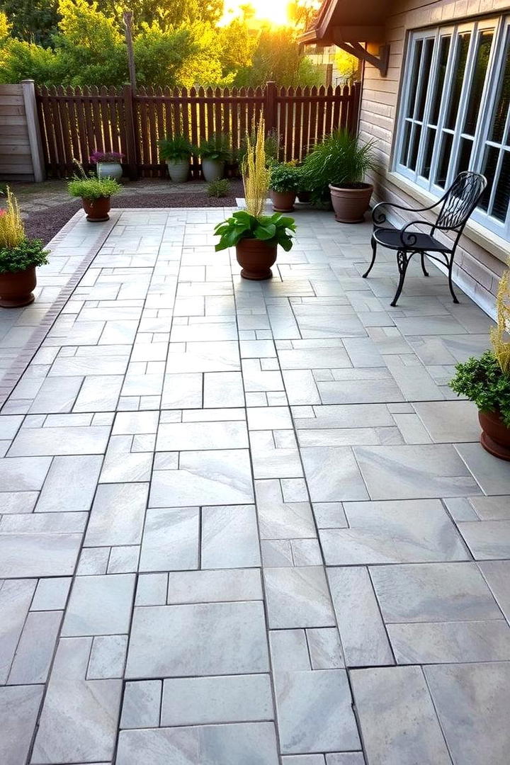 Timeless Classic Design - 21 Stamped Concrete Patio Ideas