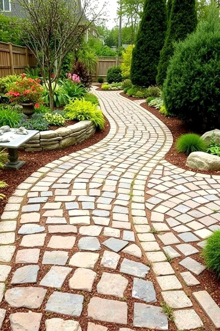 Timeless Cobblestone Paths - 21 Hardscape Ideas