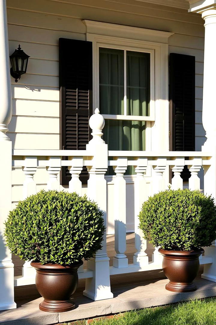 Timeless Colonial Revival - 21 Porch Railing Ideas