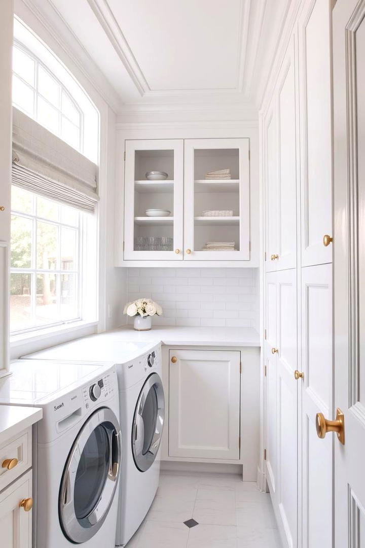 Timeless Creamy White - 30 Laundry Room Paint Ideas