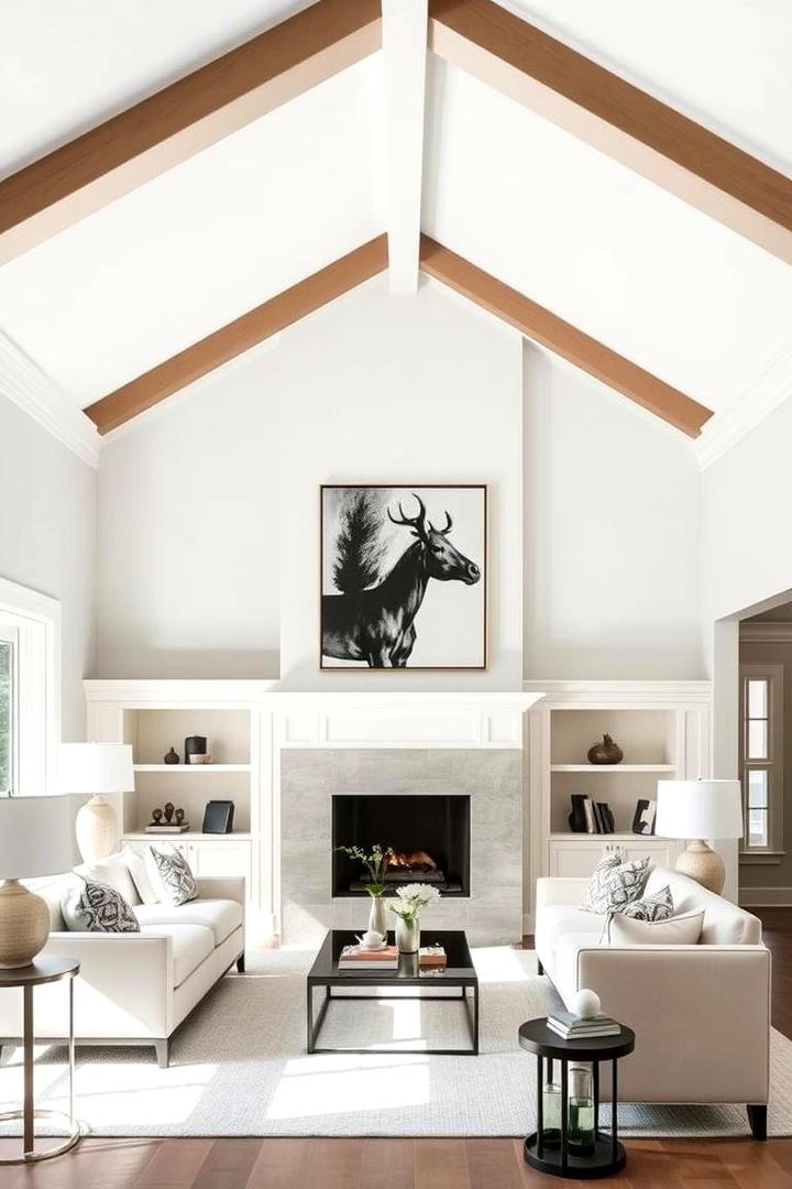 Timeless Modern Fusion - 30 Vaulted Ceiling With Beams