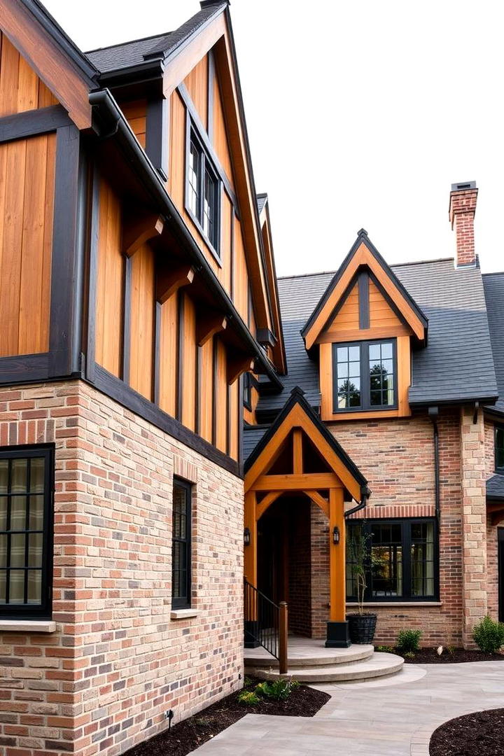 Timeless Timber Detailing - 30 Modern Tudor Exterior Inspiration