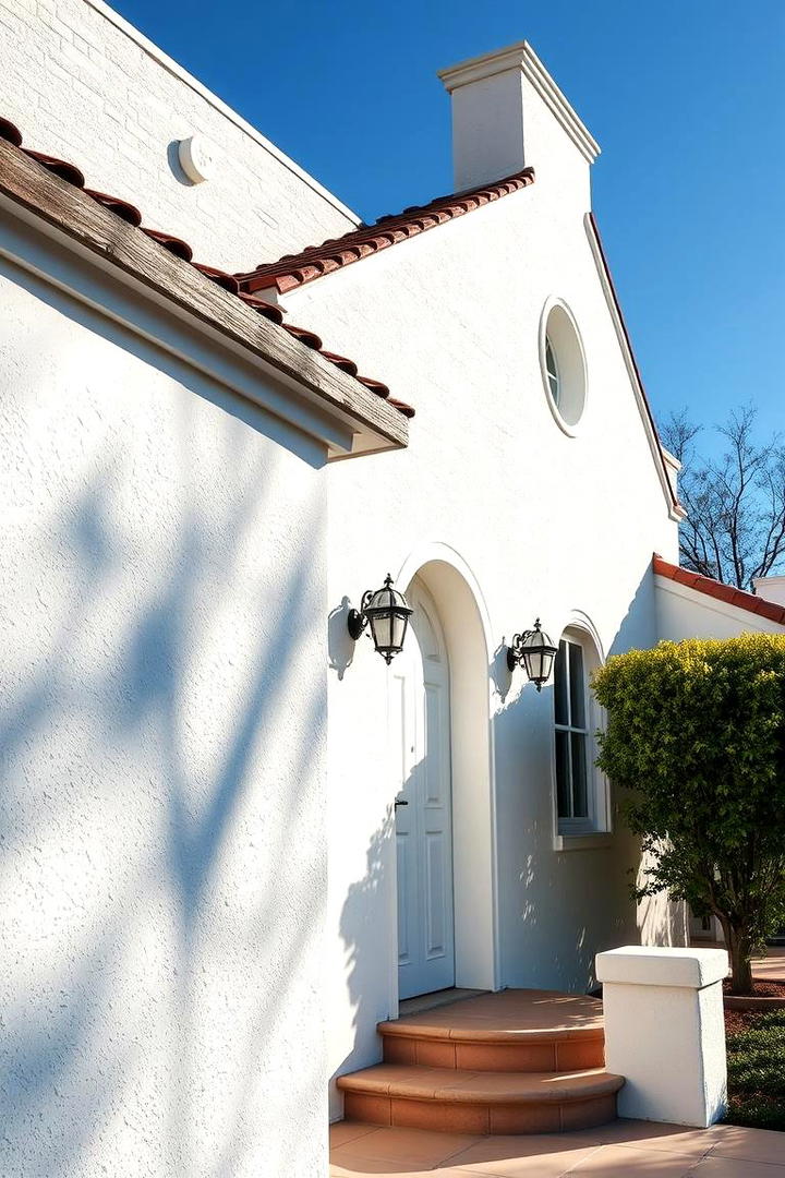 Timeless White Elegance - 30 Stucco Colors for Home Exteriors