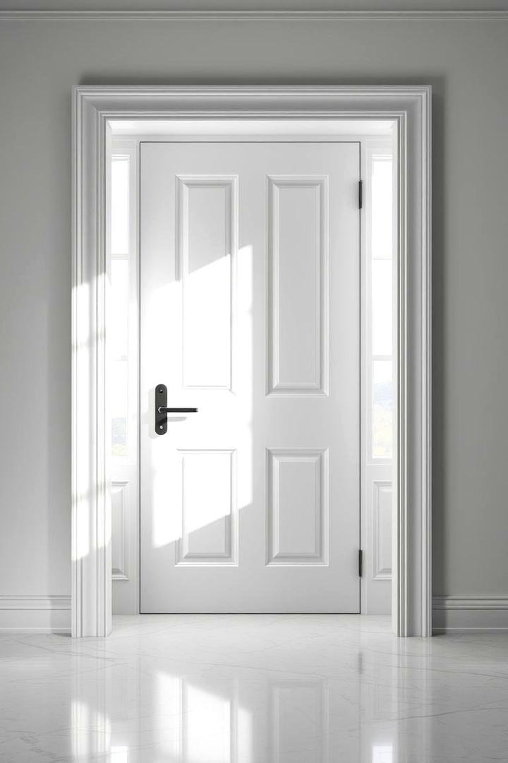 Timeless White - 30 Interior Door Color Ideas