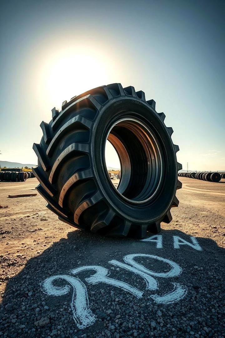 Tire Flip and Strength Area - 30 Outdoor Gym Ideas