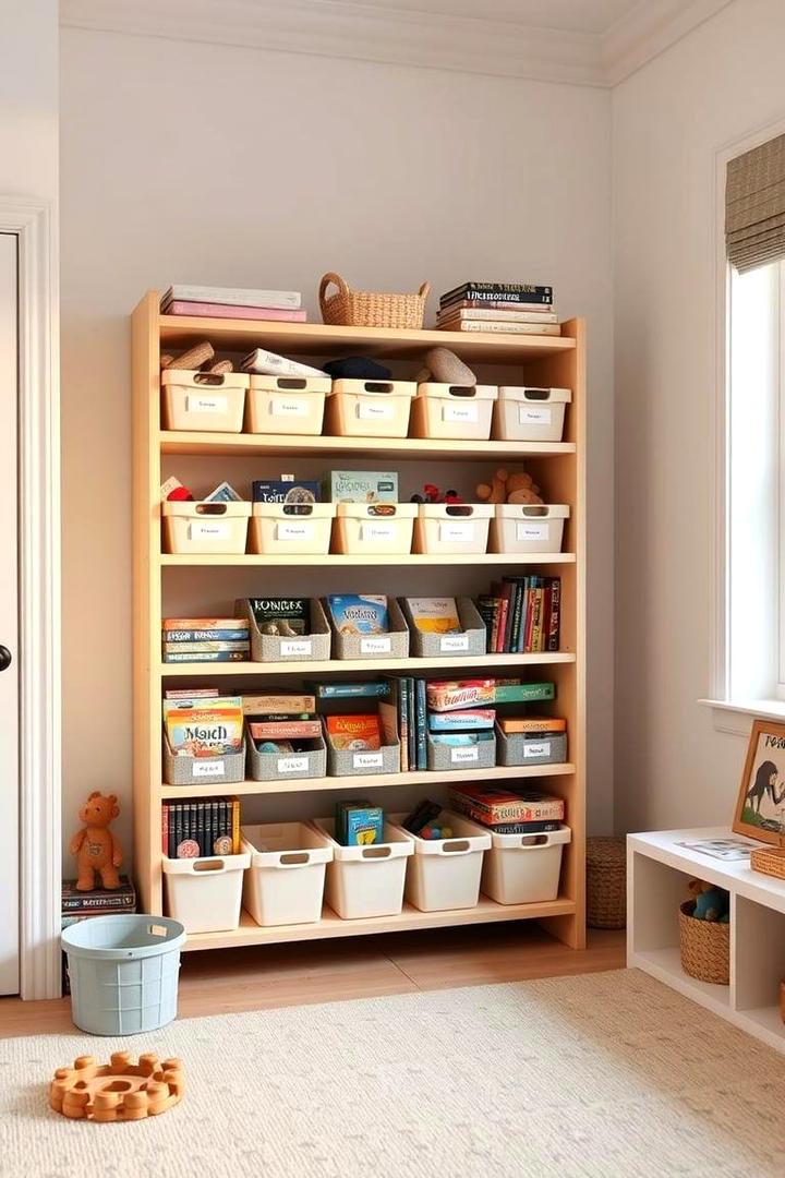 Toy Rotation Shelving - 21 Toy Storage Ideas