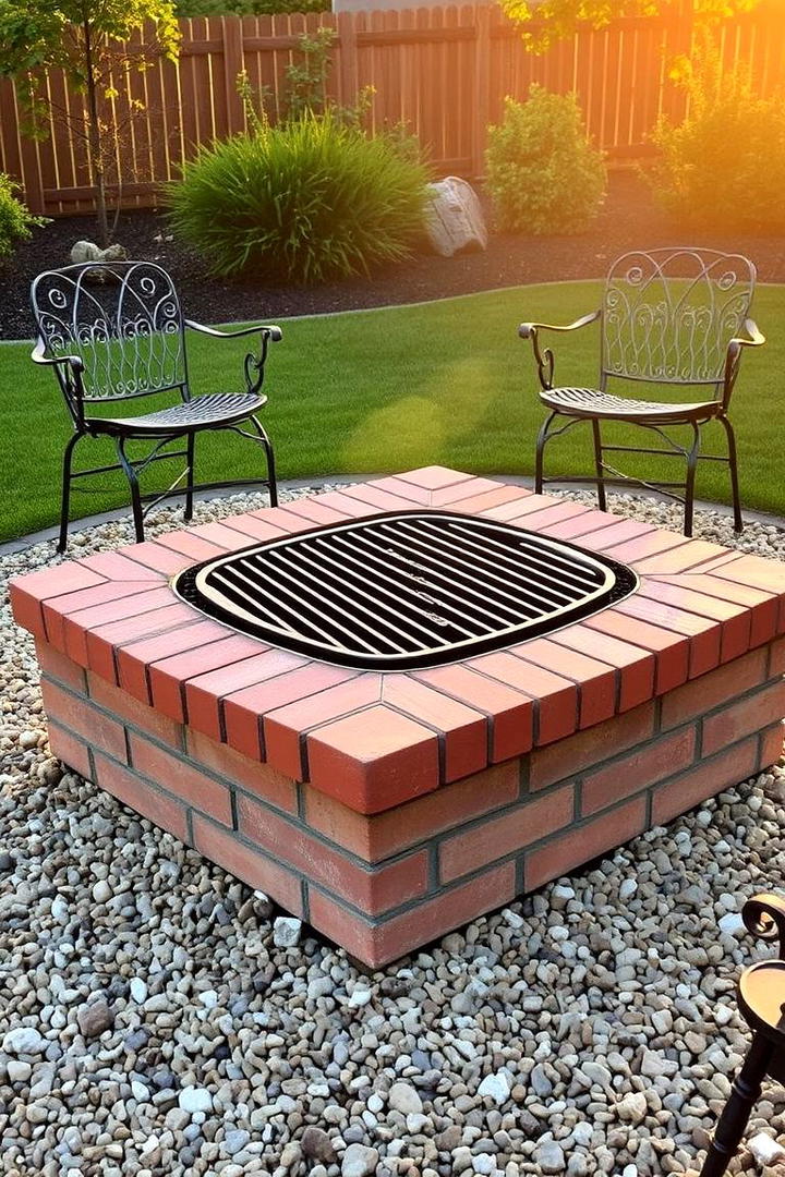 Traditional Brick Square Fire Pit - 30 Square Fire Pit Ideas