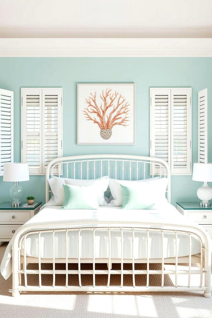 Tranquil Aqua Impressions - 21 Bedroom Paint Colors