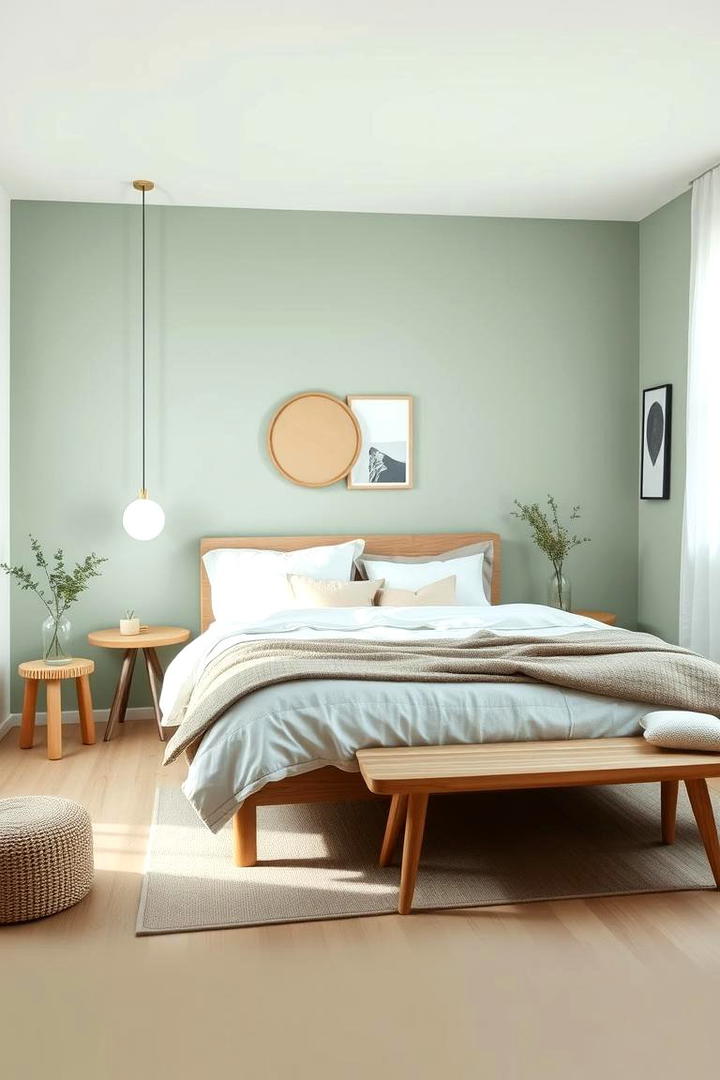 Tranquil Bedroom Oasis - 21 Sage Green Paint Color Ideas