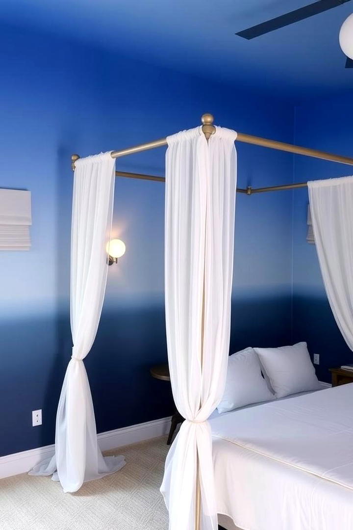 Tranquil Blue Bedroom Setup - 30 Blue and White Decor Ideas