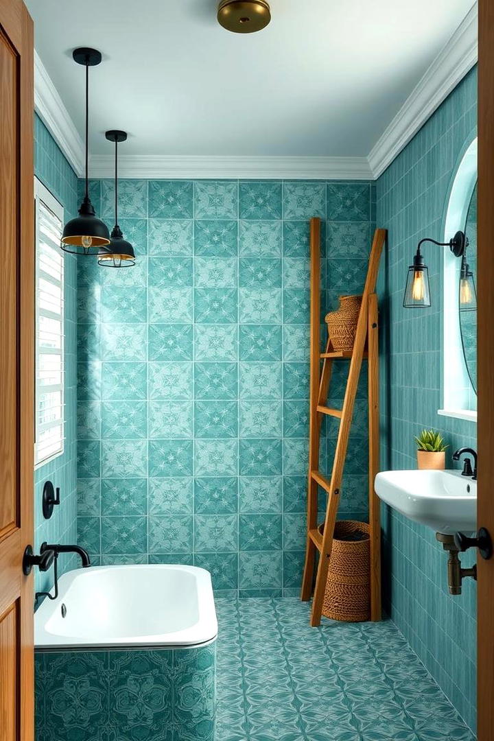 Tranquil Teal Harmony - 21 Bathroom Color Ideas