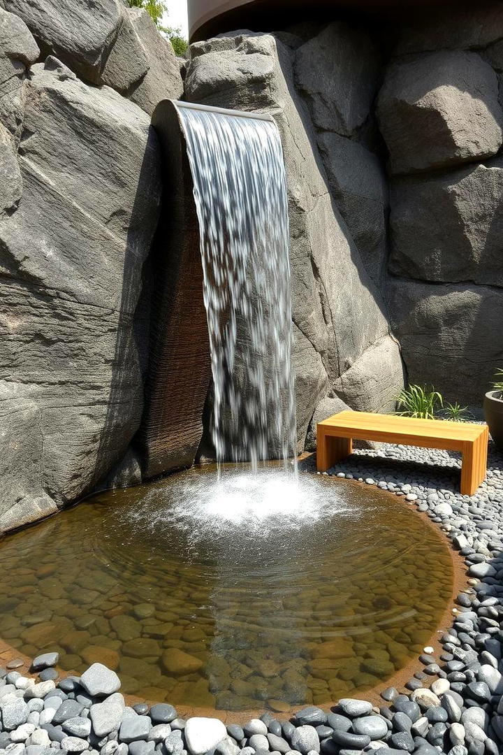 Tranquil Waterfall and Rock Garden - 30 Modern Backyard Ideas