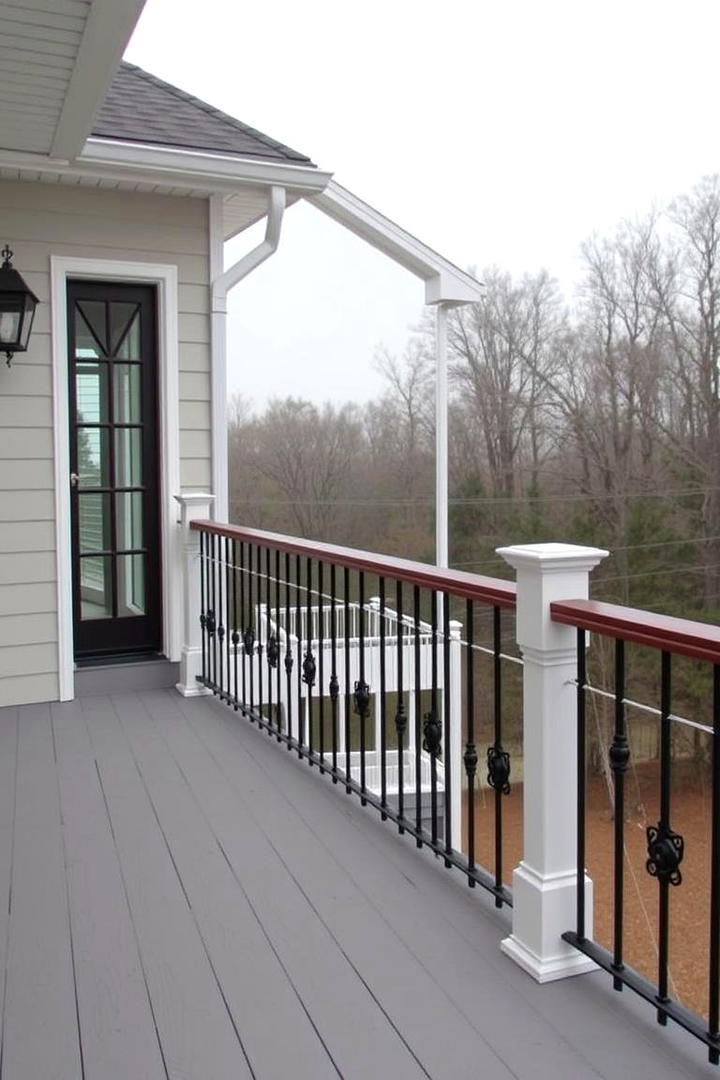 Transitional Railing Aesthetics - 30 Metal Deck Railing Ideas