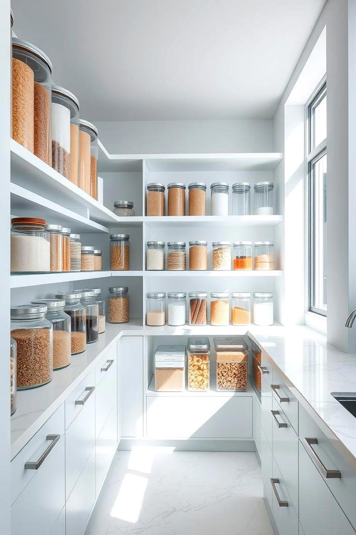 Transparent Storage Containers - 21 Kitchen Pantry Ideas