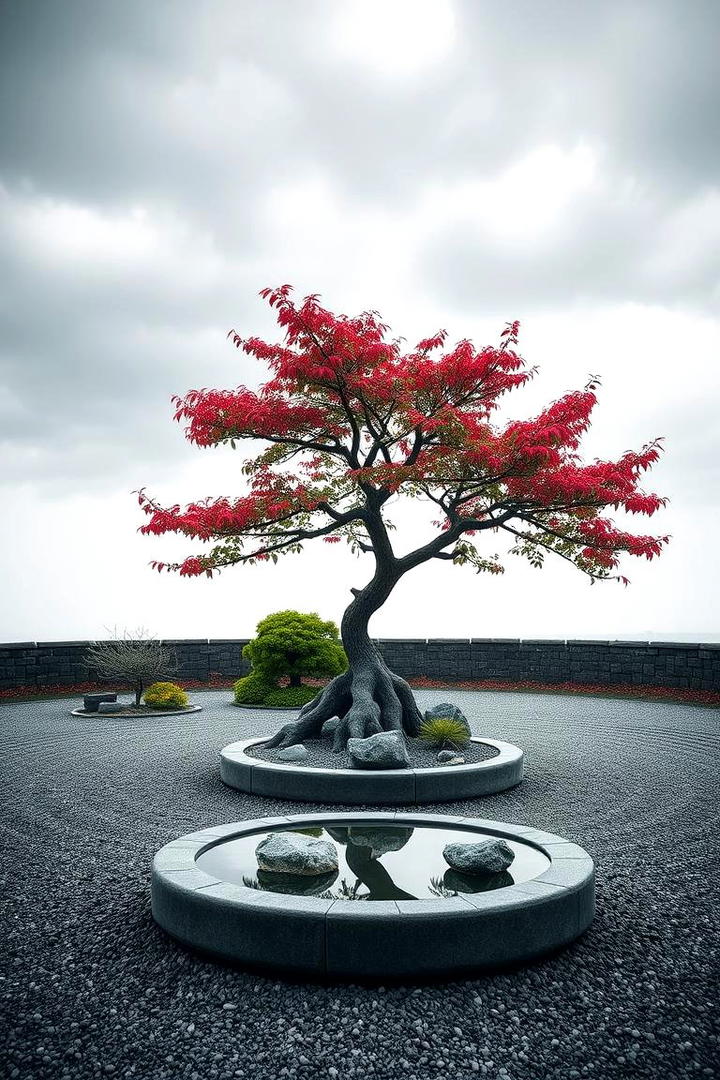 Tree Centric Zen Garden - 30 Tree Landscaping Ideas