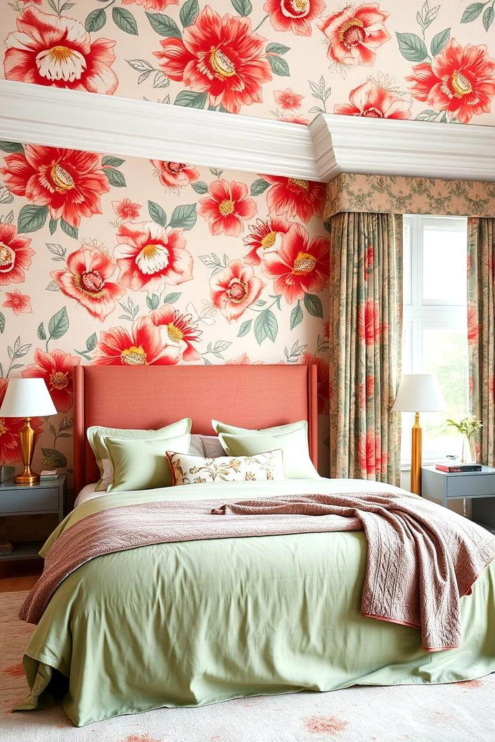 Trendy Floral Patterns - 21 Teen Girl Bedroom Ideas