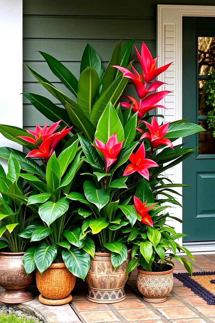 Tropical Front Door Flair - 21 Front Door Plants