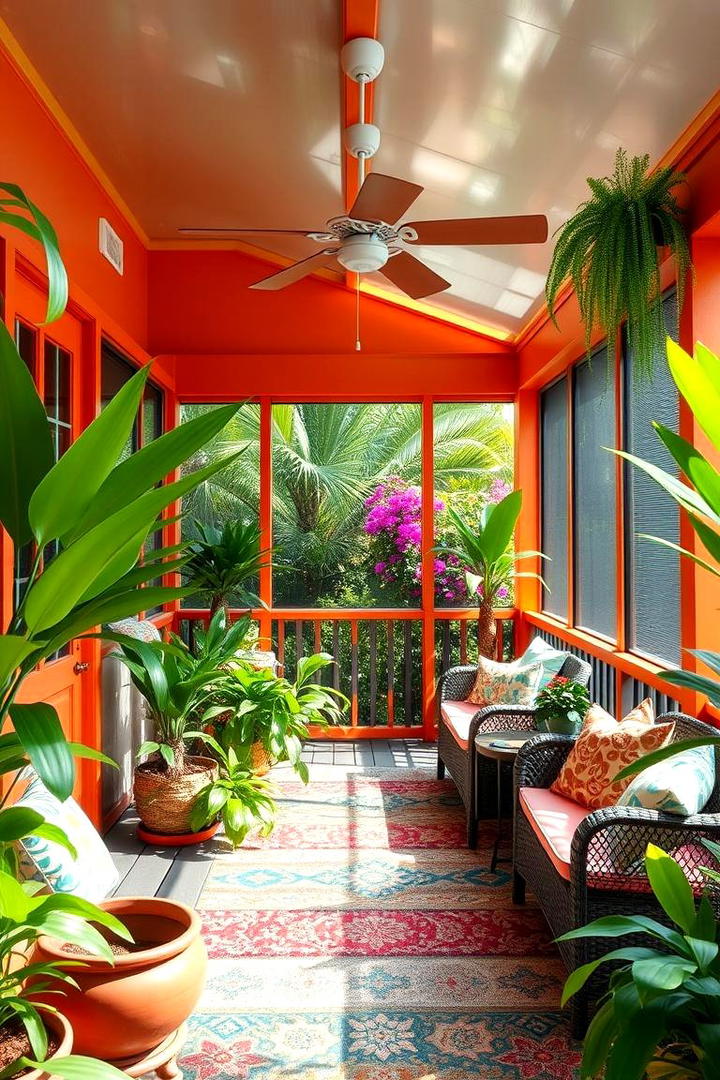 Tropical Getaway Porch - 21 Screened-in Porch Ideas