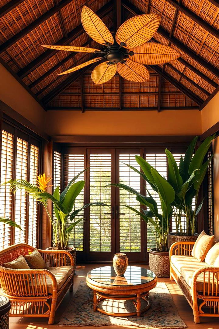 Tropical Indoor Escape - 30 Garden Room Ideas