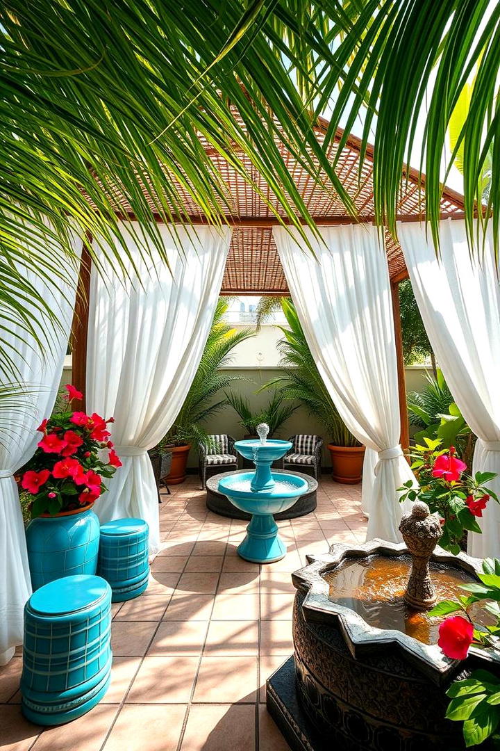 Tropical Oasis Patio - 21 patio with a gazebo ideas