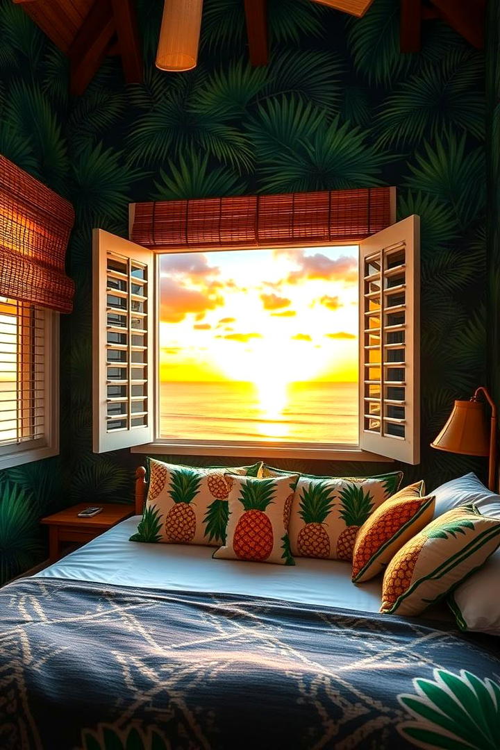 Tropical Oasis Vibes - 21 Bedroom Wallpaper Ideas