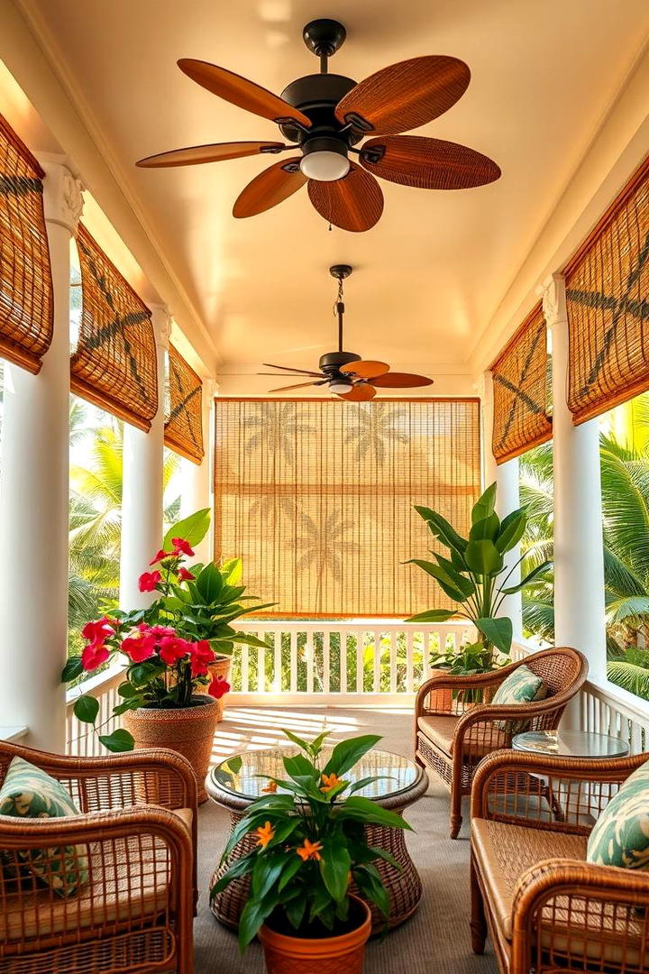 Tropical Paradise Retreat - 21 Covered Porch Ideas