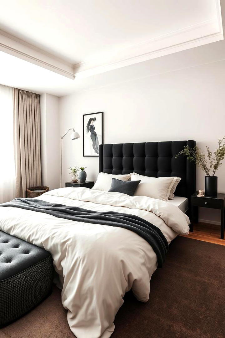 Ultimate Retreat Serenity in Simplicity - 21 Cream and Black Bedroom Ideas