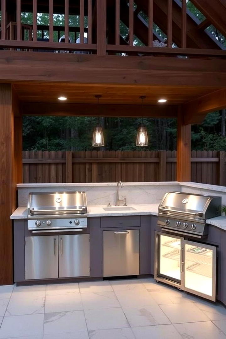 Under Deck Outdoor Kitchen - 30 Under Deck Ideas