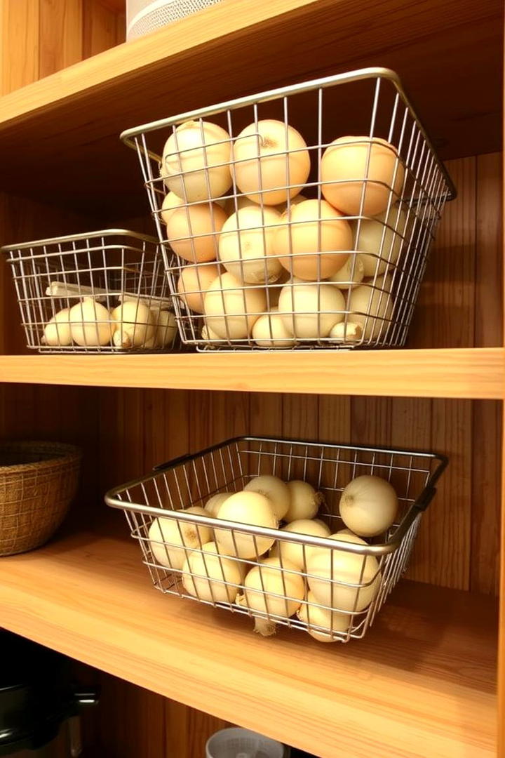 Under Shelf Baskets - 21 Small Kitchen Storage Ideas