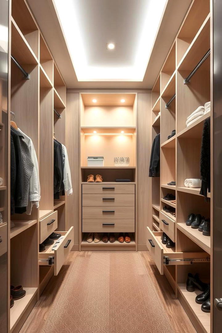 Underfoot Storage Options - 21 Walk in Closet Ideas