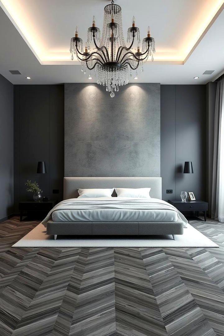 Understated Glamour in Monochrome - 30 Dark Grey Bedroom Ideas