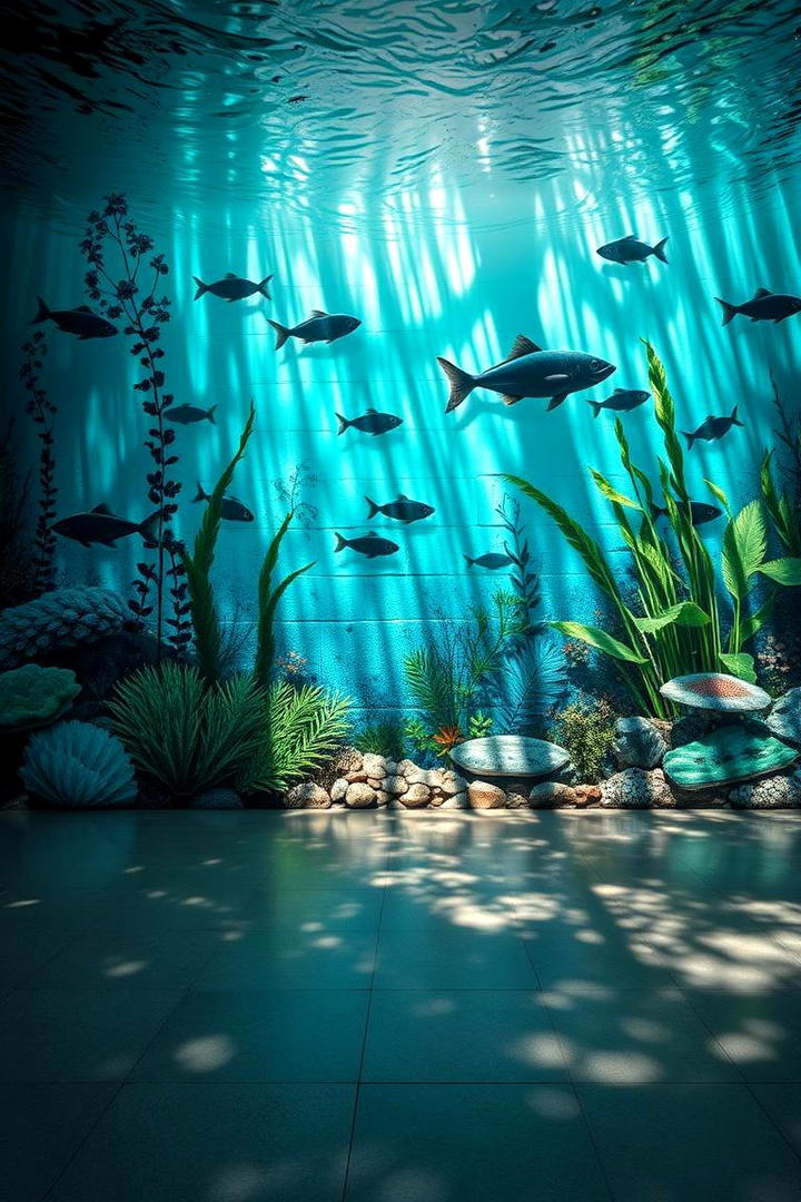 Underwater Garden Mural - 21 Garden Mural Ideas