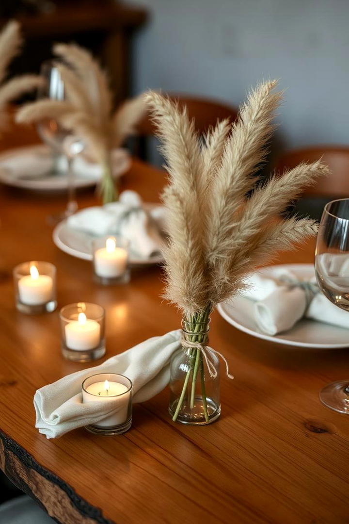 Unique Pampas Detail Accents - 30 Pampas Grass Wedding Decor Ideas