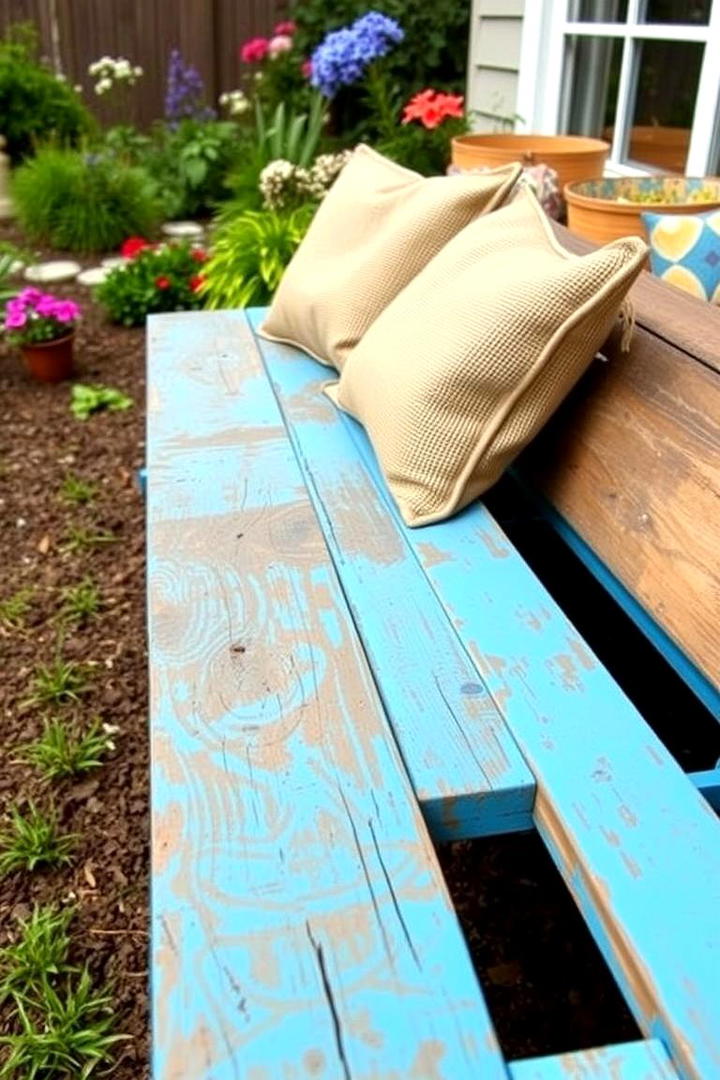 Upcycled Pallet Garden Bench - 30 Garden Bench Ideas