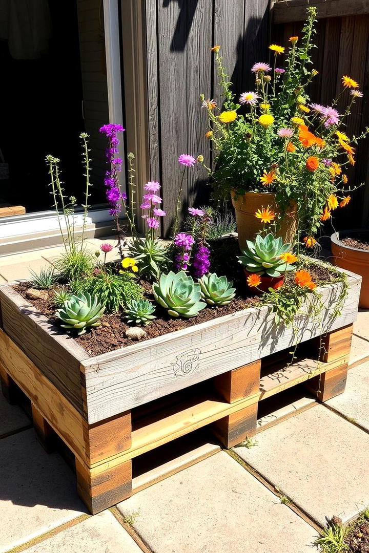 Upcycled Pallet Garden - 30 Budget Small Garden Ideas