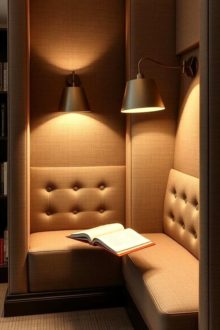 Upholstered Fabric Touch - 21 Half Wall Paneling Ideas