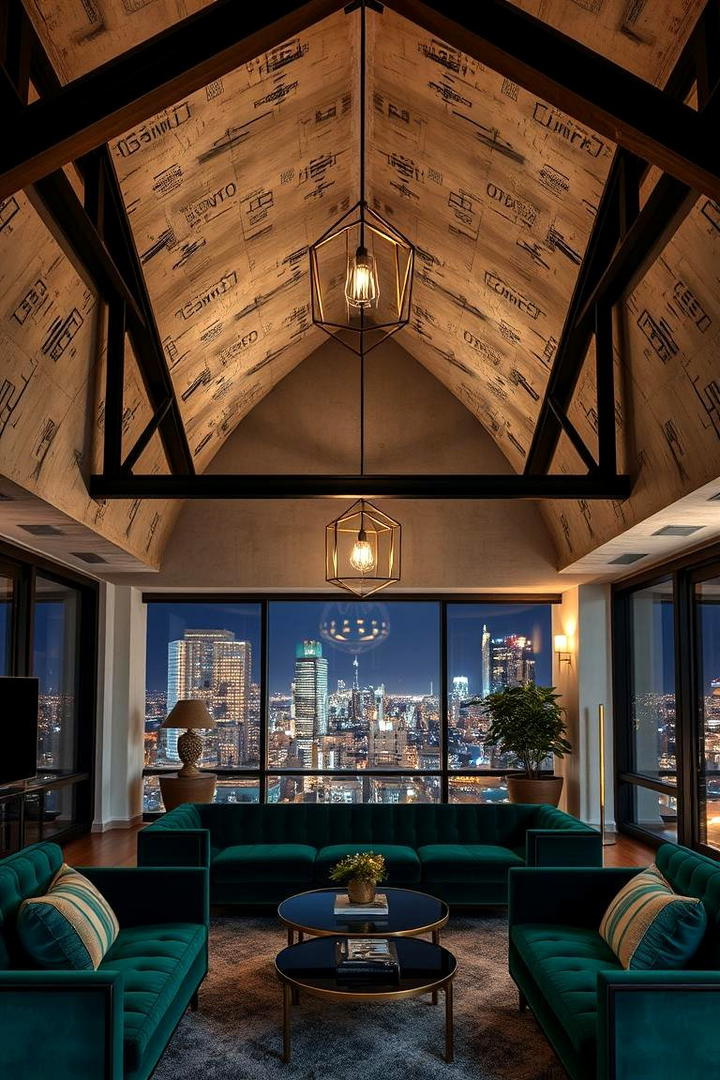 Urban Chic High Ceilings - 30 Vaulted Ceiling With Beams