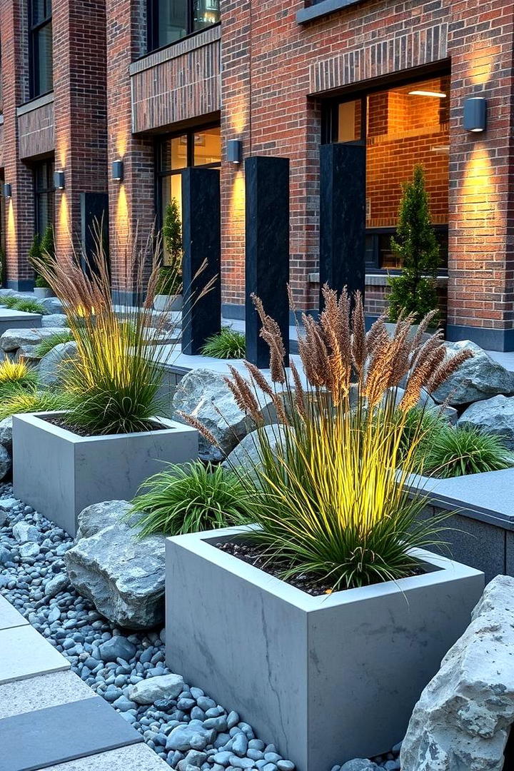 Urban Contemporary Rock Garden - 21 Rock Garden Ideas