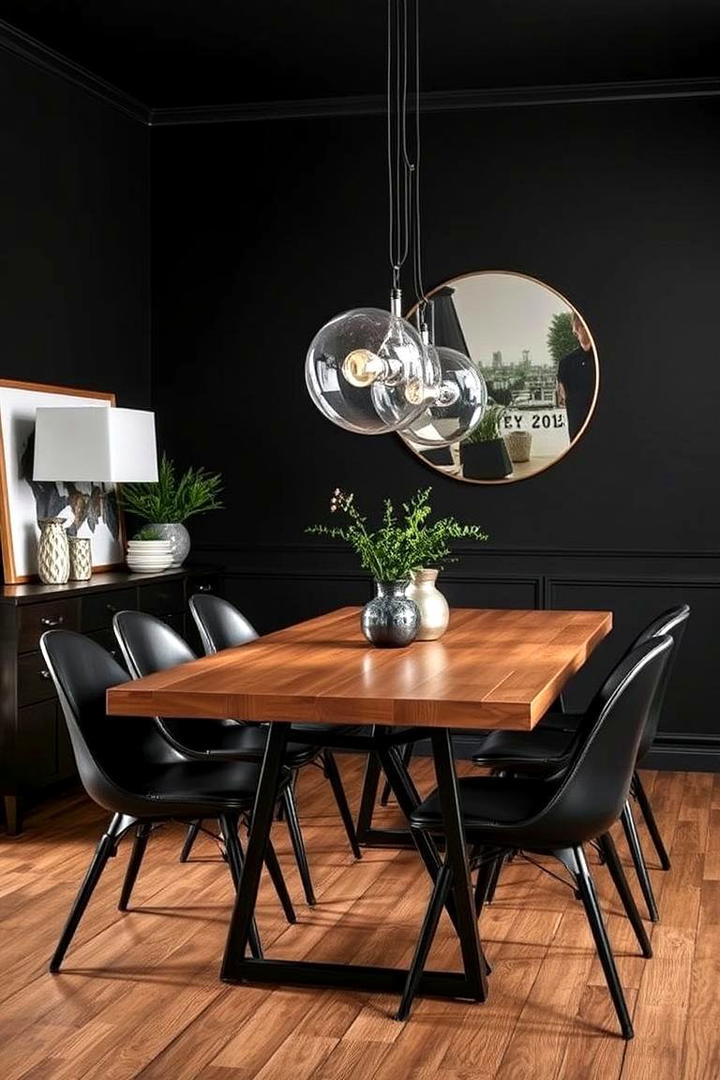 Urban Industrial Black - 21 Dining Room Paint Colors