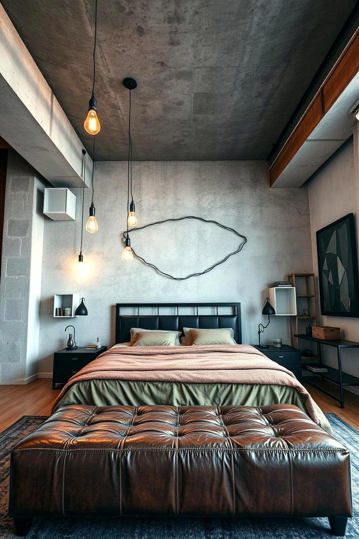 Urban Industrial Charm - 30 Bedroom Ideas For Couples