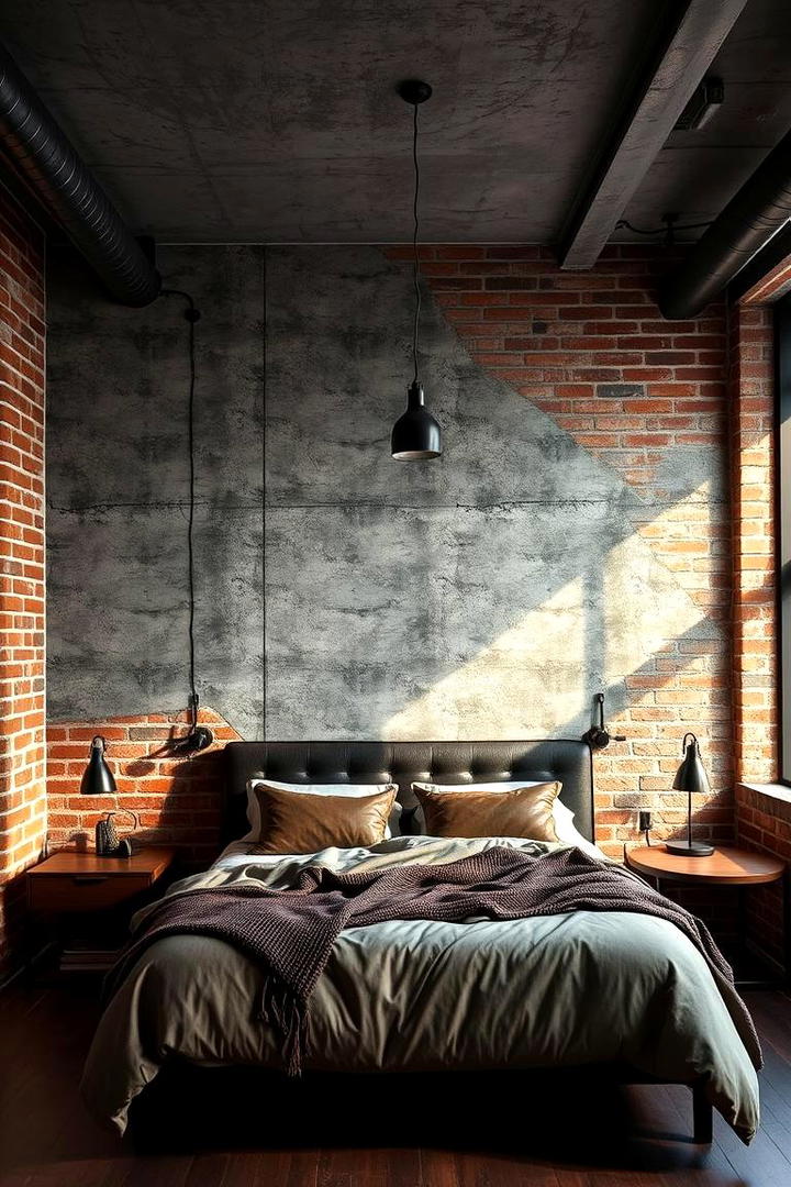 Urban Industrial Edge - 21 Bedroom Wallpaper Ideas