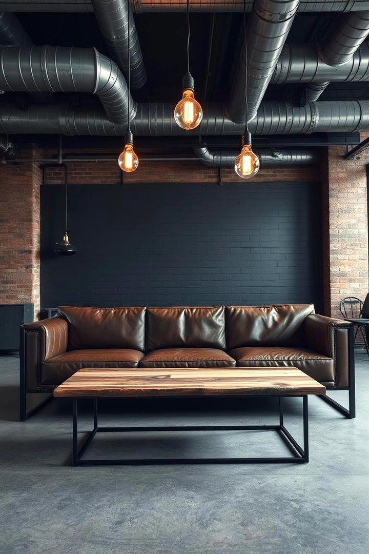 Urban Industrial Style - 21 Living Room Couch Ideas