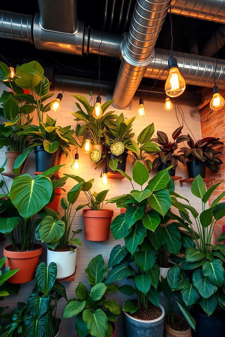 Urban Jungle Installation - 30 Indoor Plant Wall Ideas