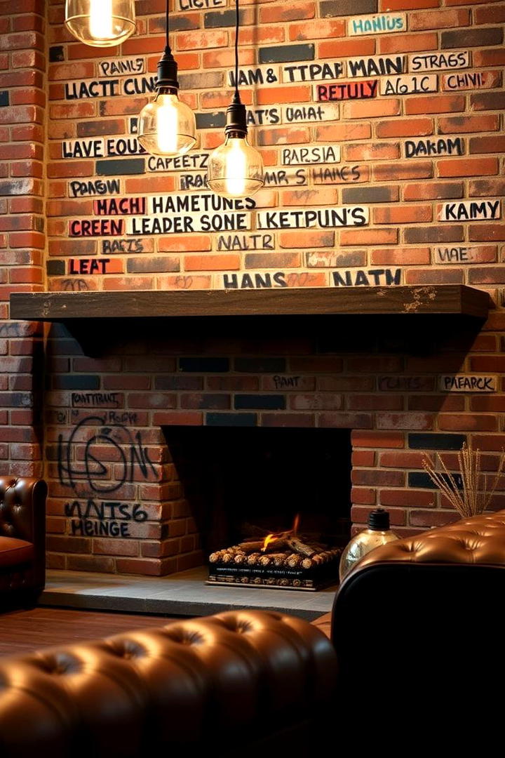 Urban Loft Inspiration - 21 Painted Brick Fireplace Ideas